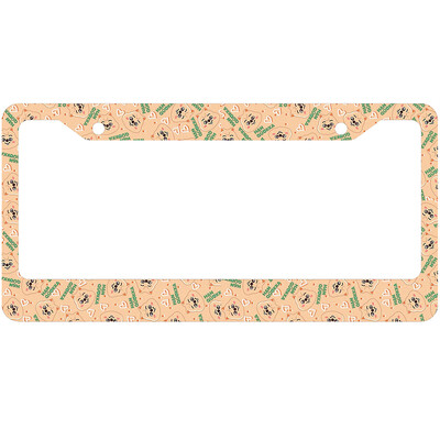 Jauna skaista un jauka mazo dzīvnieku sērijas alumīnija sakausējuma amerikāņu automašīnas numura zīmes vāka automašīnas dekorēšana, pielāgojama