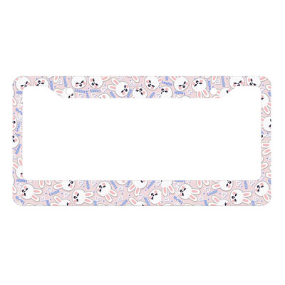 Jauna skaista un jauka mazo dzīvnieku sērijas alumīnija sakausējuma amerikāņu automašīnas numura zīmes vāka automašīnas dekorēšana, pielāgojama