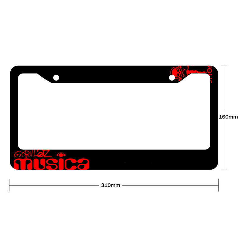 Νέα αξεσουάρ αυτοκινήτου από κράμα αλουμινίου αδιάβροχη διακόσμηση αυτοκινήτου για πινακίδες κυκλοφορίας αμερικανικών προδιαγραφών