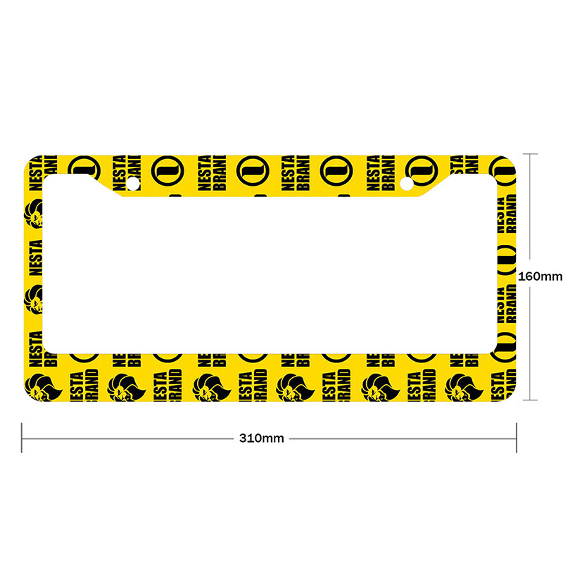 Νέα αξεσουάρ αυτοκινήτου από κράμα αλουμινίου αδιάβροχη διακόσμηση αυτοκινήτου για πινακίδες κυκλοφορίας αμερικανικών προδιαγραφών