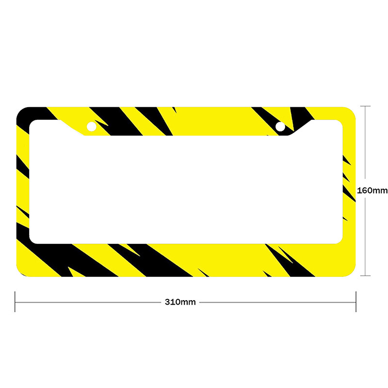 Νέα αξεσουάρ αυτοκινήτου από κράμα αλουμινίου αδιάβροχη διακόσμηση αυτοκινήτου για πινακίδες κυκλοφορίας αμερικανικών προδιαγραφών