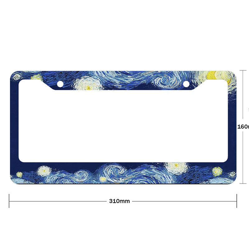 Svjetski poznata slika uzorka aluminijske legure Poklopac za američke automobilske registarske pločice dodatna oprema za automobil vodootporan poklopac za automobilske pločice