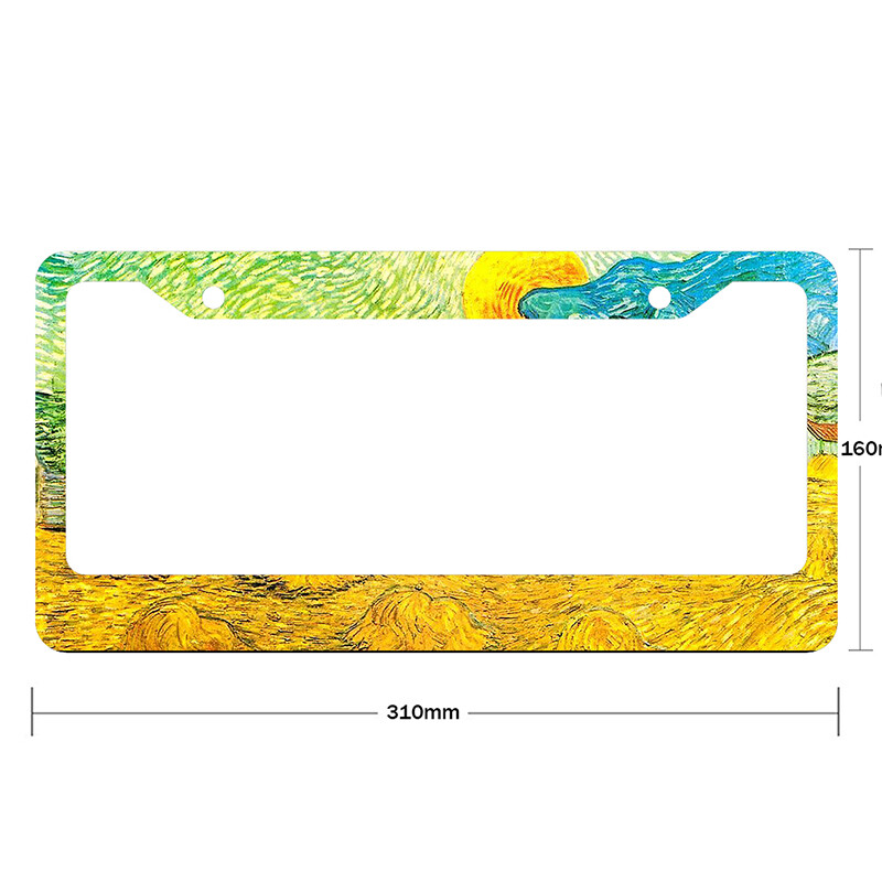 Svjetski poznata slika uzorka aluminijske legure Poklopac za američke automobilske registarske pločice dodatna oprema za automobil vodootporan poklopac za automobilske pločice