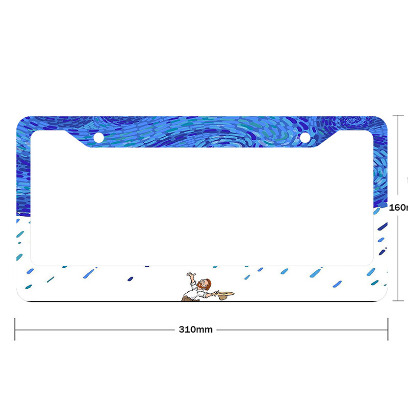 Svjetski poznata slika uzorka aluminijske legure Poklopac za američke automobilske registarske pločice dodatna oprema za automobil vodootporan poklopac za automobilske pločice