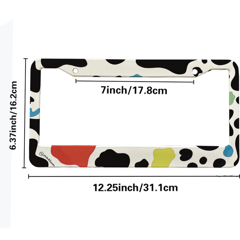 Oznake životinja Američki automobil 12" x 6" Laserski rezani kromirani okviri registarskih pločica - Dodatna oprema za automobile/kamione/SUV automobile