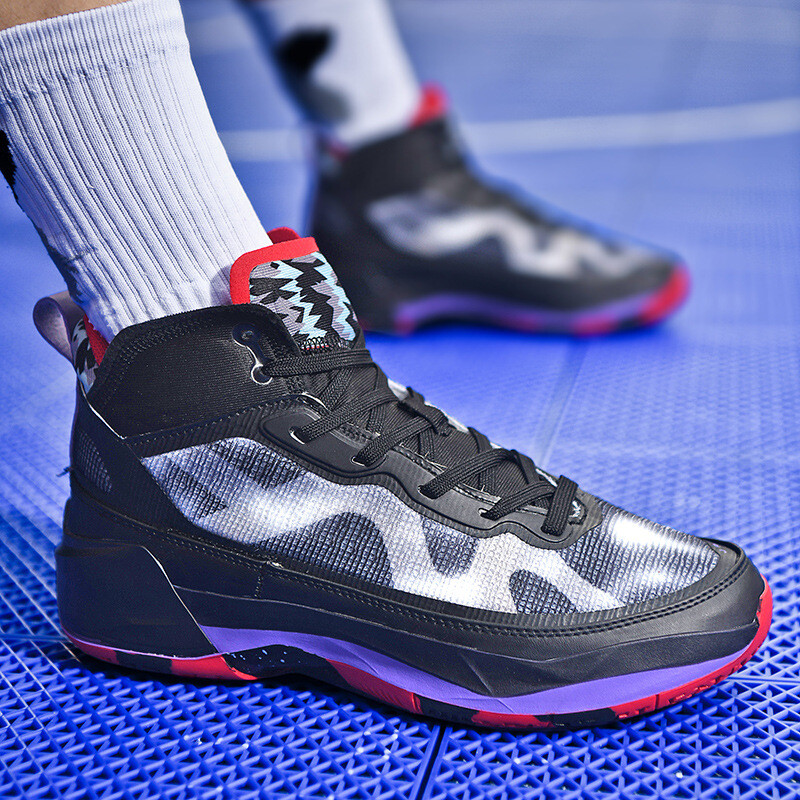 Υψηλής ποιότητας αντιολισθητικά παπούτσια μπάσκετ Unisex Επαγγελματικά ντιζάιν παπούτσια μπάσκετ Γυναικεία Μπλε πλατφόρμα Ανδρικά αθλητικά παπούτσια ψηλά
