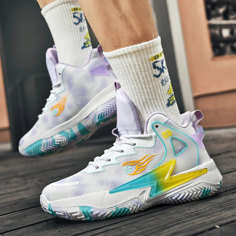 Νέα παπούτσια προπόνησης μπάσκετ High Top Peak για άνδρες και γυναίκες που απορροφούν τους κραδασμούς, ανθεκτικά στη φθορά, αντιολισθητικά Αθλήματα αναψυχής