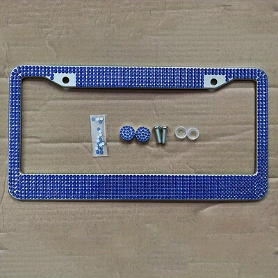 1 gab. Nerūsējošā tērauda urbšanas numura zīmes turētāja numura zīmes rāmis automašīnas numura zīmju turētāja ārējais dekors