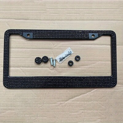 1 gab. Nerūsējošā tērauda urbšanas numura zīmes turētāja numura zīmes rāmis automašīnas numura zīmju turētāja ārējais dekors