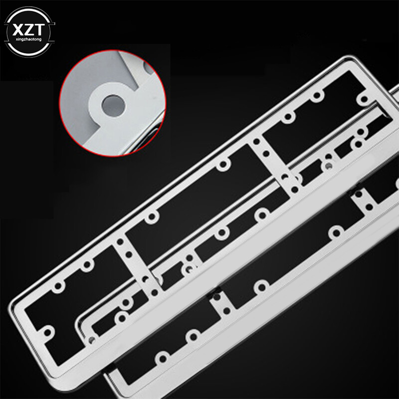 2kom aluminijske legure EU Dekor vozila Univerzalni držač okvira registarske pločice Auto pribor za stil automobila