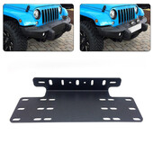 Automašīnas priekšējā bufera numura numura zīmes stiprinājuma kronšteins Universāls LED darba stiprinājuma turētājs transportlīdzekļu kravas automašīnu plākšņu piederumi