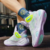 Smaržu necaurlaidīga elastīga gumijas zole Triecienu absorbējoša, nodilumizturīga pretslīdes un virpošanas profesionālie basketbola āra treniņu apavi