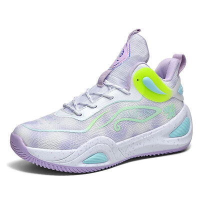 Smaržu necaurlaidīga elastīga gumijas zole Triecienu absorbējoša, nodilumizturīga pretslīdes un virpošanas profesionālie basketbola āra treniņu apavi