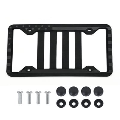 Vislabāk pārdotais amerikāņu numura zīmes rāmis ASV standarta numura zīmes piecstaru zvaigznes silikona apdrukas raksta auto detaļas