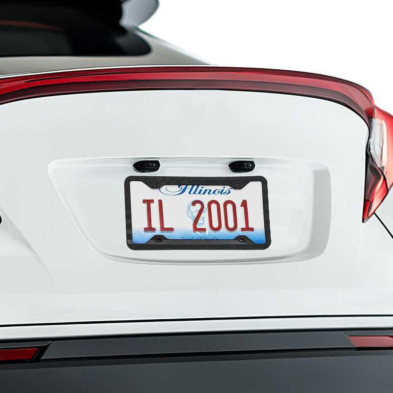 Vislabāk pārdotais amerikāņu numura zīmes rāmis ASV standarta numura zīmes piecstaru zvaigznes silikona apdrukas raksta auto detaļas