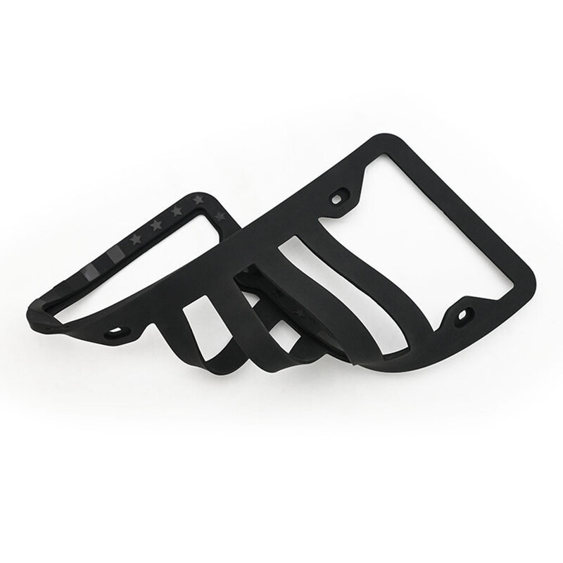 Vislabāk pārdotais amerikāņu numura zīmes rāmis ASV standarta numura zīmes piecstaru zvaigznes silikona apdrukas raksta auto detaļas