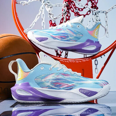 Zīmola dizaina vīriešu basketbola apavi sievietēm Augstas kvalitātes praktiskas basketbola kedas vīriešiem MD viduszole, neslīdoša gumijas zole