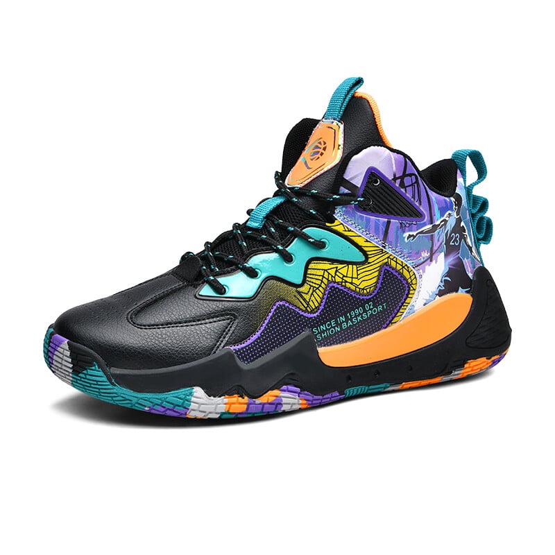 Η τριβή θα χτυπήσει αντιολισθητικά παπούτσια μπάσκετ που απορροφούν τους κραδασμούς Ανδρικά αθλητικά παπούτσια Φοιτητές κολεγίου δερμάτινη μπλούζα αδιάβροχο τρέξιμο