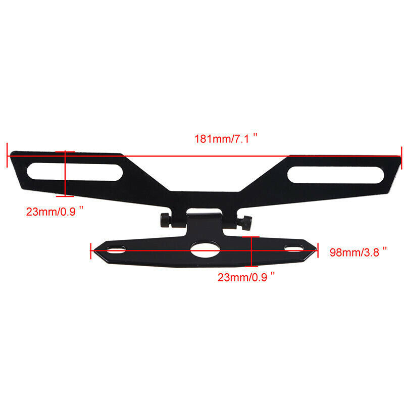 Mootorratta ülespööratav numbrimärgi eemaldaja kronstein, reguleeritav tagatule hoidik, auto stiil
