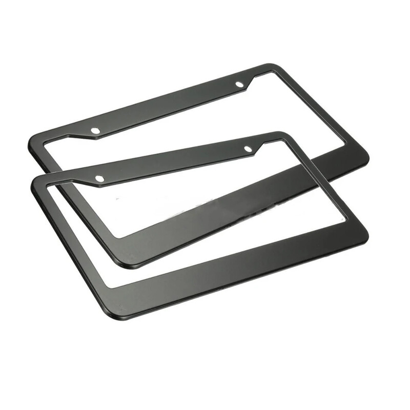 Ανοξείδωτο Universal Πλαίσιο πινακίδας κυκλοφορίας Χάλυβας μεταλλικό κάλυμμα ετικέτας πλαισίου πινακίδας κυκλοφορίας αυτοκινήτου για όλες τις πινακίδες κυκλοφορίας του Αμερικανικού Καναδά