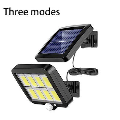 160 LED saules gaisma, sadalīta sienas lampa, ūdensnecaurlaidīga āra kustības sensors saules sienas gaismas avārijas ielas dārza verandas LED gaisma