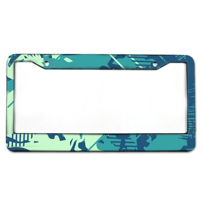 Šaunus kamufliažinis lenktyninis automobilis su akinančiomis spalvomis aliuminio lydinio automobilio valstybinio numerio rėmas Amerikietiško standarto valstybinio numerio rėmelis lic