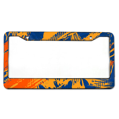 Šaunus kamufliažinis lenktyninis automobilis su akinančiomis spalvomis aliuminio lydinio automobilio valstybinio numerio rėmas Amerikietiško standarto valstybinio numerio rėmelis lic