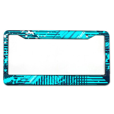 Šaunus kamufliažinis lenktyninis automobilis su akinančiomis spalvomis aliuminio lydinio automobilio valstybinio numerio rėmas Amerikietiško standarto valstybinio numerio rėmelis lic