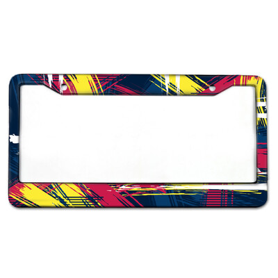 Šaunus kamufliažinis lenktyninis automobilis su akinančiomis spalvomis aliuminio lydinio automobilio valstybinio numerio rėmas Amerikietiško standarto valstybinio numerio rėmelis lic