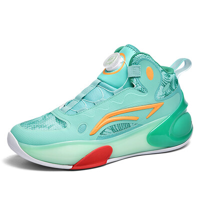 Jauni basketbola apavi vīriešu vidusskolēniem ar rotējošu sprādzi skriešanas apavi elpojoši treniņu neslīdoši sporta apavi