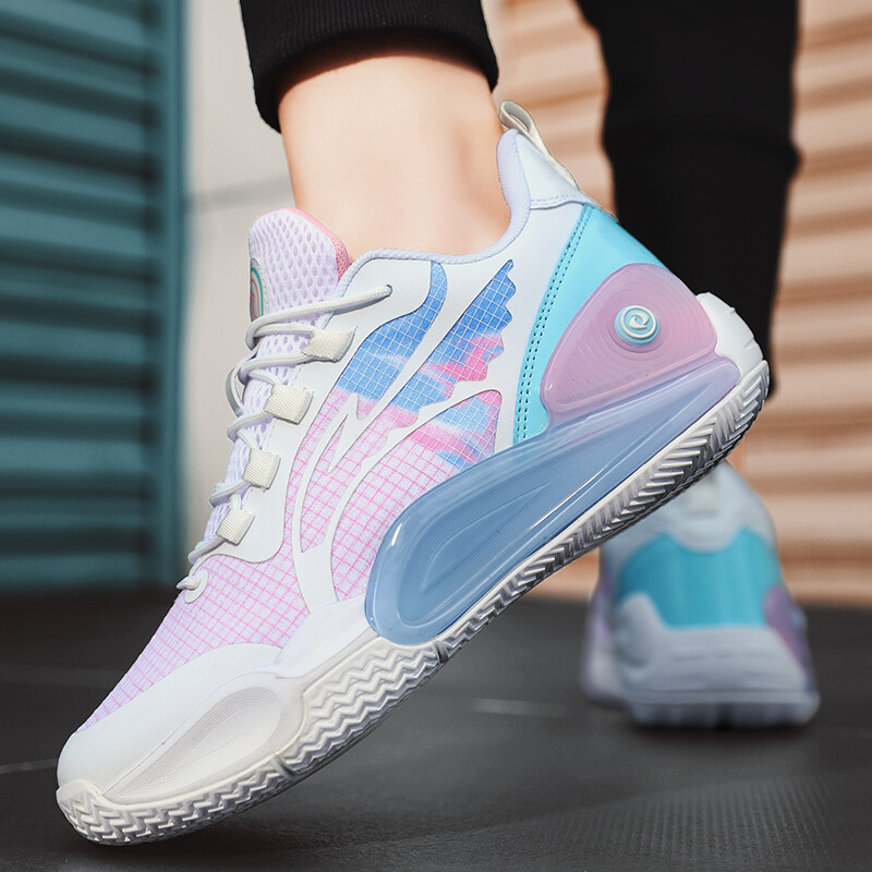 Sunset Butterfly Ταίριασμα Χρώματος Σχεδιασμός Έμπνευσης Νέα Τάση Παπούτσια μπάσκετ με παχιά σόλα Rebound Real Casual αθλητικά παπούτσια