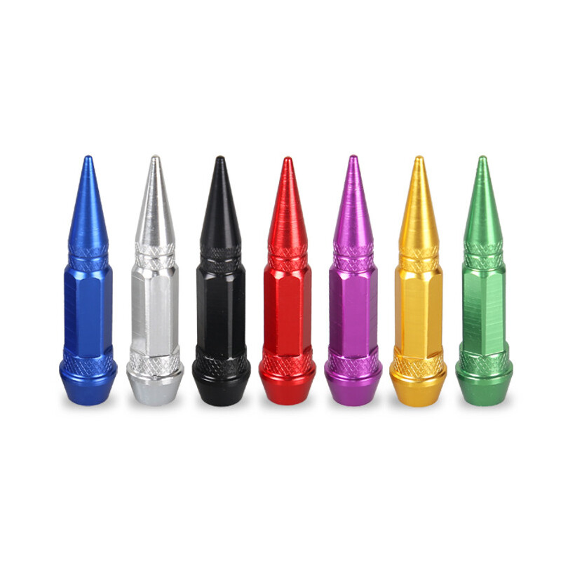 4Gb Ložu vārstu vāciņi Automašīnu motociklu riteņu riepu vārstu vāciņi Putekļu necaurlaidīgs vāks 45 mm ķīļveida vārstu vāciņi Automašīnu ārējie piederumi