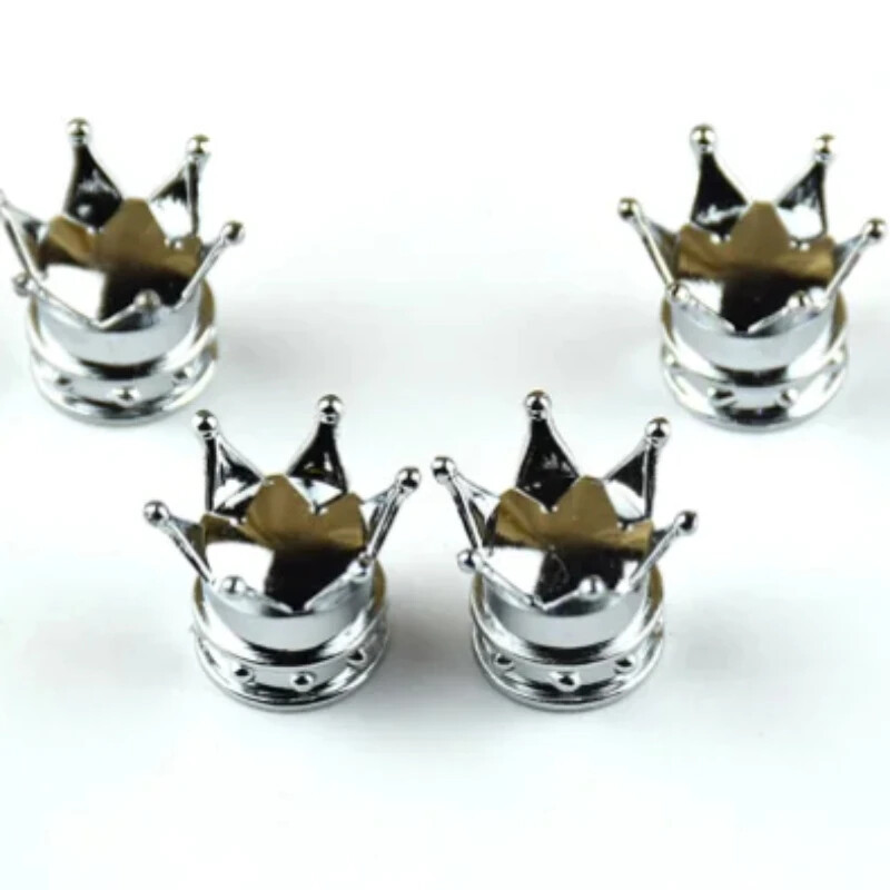 4PCS Automobilske univerzalne krunske kapice ventila Otporan na prašinu Vodootporan Poklopac ventila kotača Zračni automobilski motocikl Guma naplatka Kapa naplatka za auto Poklopac ventila