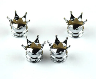 4 τμχ Καπάκια βαλβίδας κορώνα αυτοκινήτου Universal Αδιάβροχο κάλυμμα βαλβίδας τροχού Αδιάβροχο κάλυμμα βαλβίδας τροχού Καπάκι ζάντας ελαστικού αυτοκινήτου μοτοσικλέτας Καπάκι βαλβίδας επένδυσης αυτοκινήτου