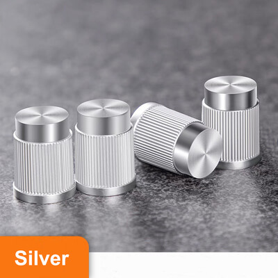 4 τμχ Νέο κράμα αλουμινίου βαλβίδας βαλβίδας ελαστικού αυτοκινήτου Καπάκι στελέχους ελαστικού τροχού Καπάκια βαλβίδας αέρα στελέχους τροχού για αξεσουάρ αυτοκινήτου μοτοσικλετών φορτηγών