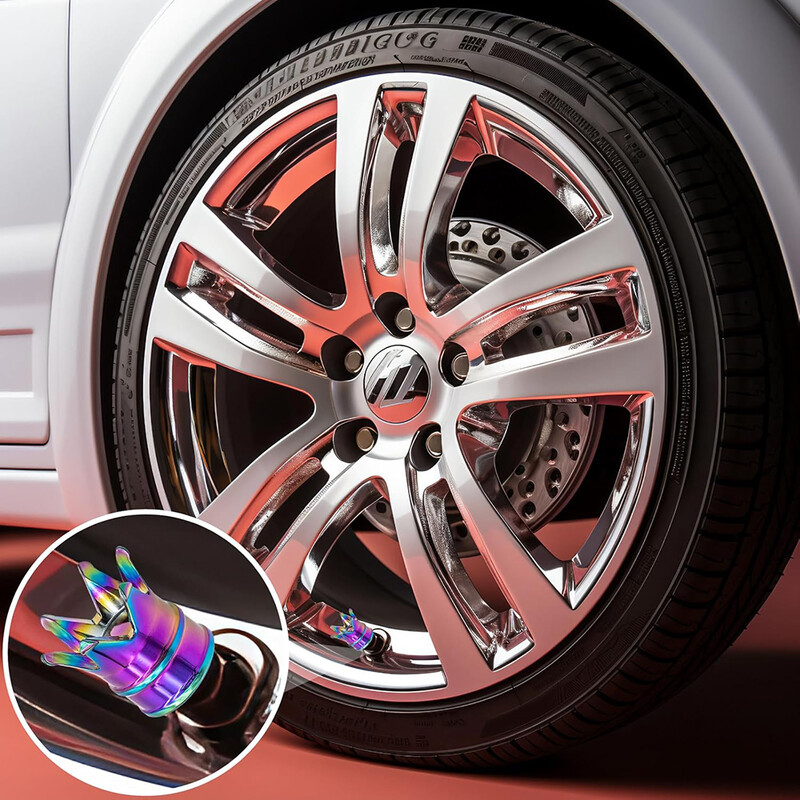 4PCS Crown Style riepas vārstu kāta vāciņi, gaisa vāciņu vāks, alumīnija sakausējuma putekļu necaurlaidīgs un ūdensnecaurlaidīgs vārstu vāciņu vāks automašīnām