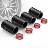 4Gb melns sudrabs automašīnu riepu vārsta kātu vāciņš Knurling Style riepas vārsta vāciņš alumīnija riepas riteņa kāta gaisa vārsta vāciņš ASV Schrader