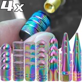 Καλύμματα βαλβίδας ελαστικών αυτοκινήτου Πολύχρωμο μεταλλικό κάλυμμα σκόνης βαλβίδας αυτοκινήτου μοτοσικλέτας Στελέχη βαλβίδας τροχού ποδηλάτου Καπάκια αυτοκινήτου Τροποποιημένα αξεσουάρ