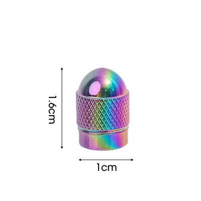 Καλύμματα βαλβίδας ελαστικών αυτοκινήτου Πολύχρωμο μεταλλικό κάλυμμα σκόνης βαλβίδας αυτοκινήτου μοτοσικλέτας Στελέχη βαλβίδας τροχού ποδηλάτου Καπάκια αυτοκινήτου Τροποποιημένα αξεσουάρ