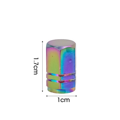 Καλύμματα βαλβίδας ελαστικών αυτοκινήτου Πολύχρωμο μεταλλικό κάλυμμα σκόνης βαλβίδας αυτοκινήτου μοτοσικλέτας Στελέχη βαλβίδας τροχού ποδηλάτου Καπάκια αυτοκινήτου Τροποποιημένα αξεσουάρ