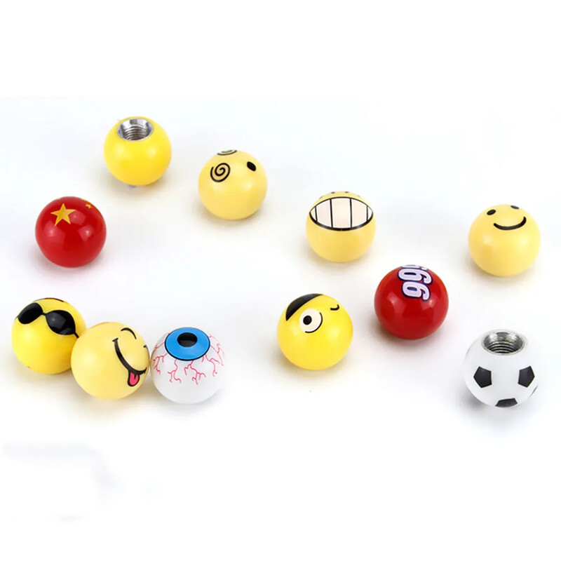 4 τμχ Ποδήλατο Universal μοτοσικλέτα ελαστικών αυτοκινήτου Καπάκι βαλβίδας τροχού Καλύμματα σκόνης βαλβίδας Καπάκια στελέχους βαλβίδας Τροποποιημένη έκφραση σφαιρικότητα Καλύμματα καπακιού