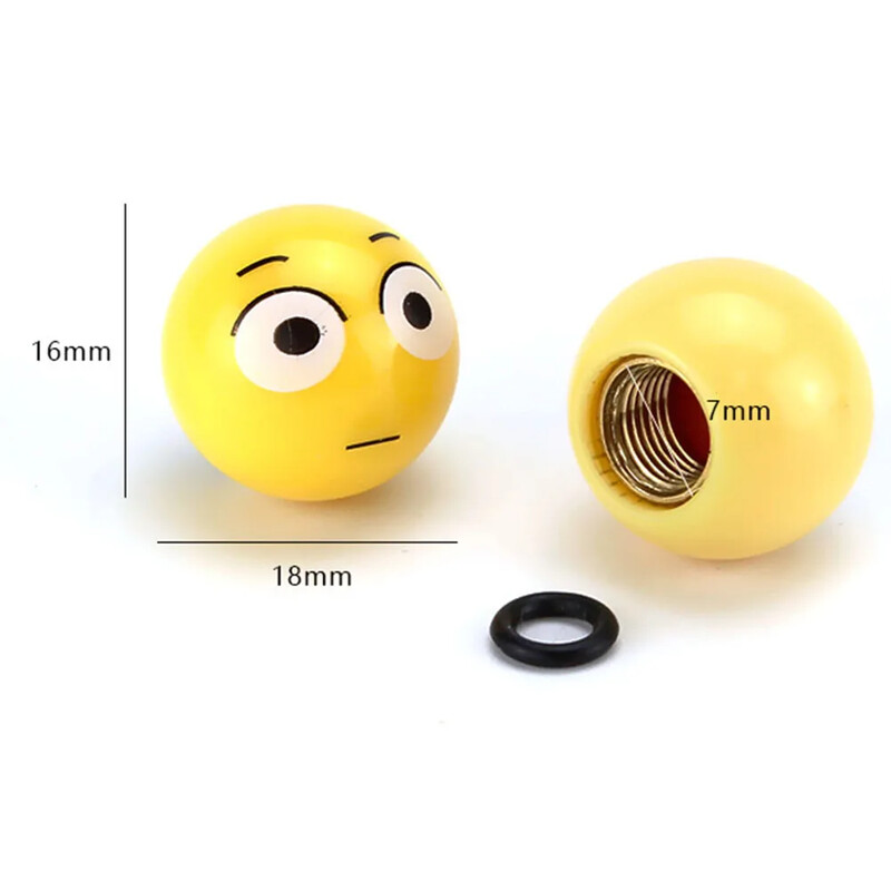 4 τμχ Ποδήλατο Universal μοτοσικλέτα ελαστικών αυτοκινήτου Καπάκι βαλβίδας τροχού Καλύμματα σκόνης βαλβίδας Καπάκια στελέχους βαλβίδας Τροποποιημένη έκφραση σφαιρικότητα Καλύμματα καπακιού