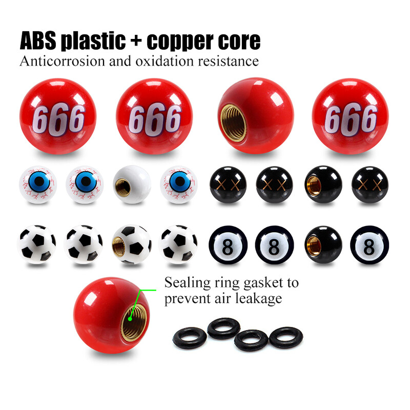 AUTCOAT 4/8Gb Universālie automašīnu riepu vārstu vāciņu riteņu putekļu aizsargi automašīnām, kravas automašīnām, apvidus auto, motocikliem, motocikliem, automašīnu veidošanas vārstu kāta vāciņi