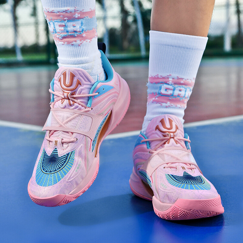 Basketbola apavi Jauni daudzpusīgi un moderni sporta apavi Luminous Version Youthful Trend Velcro Combat Couple Basket kedas