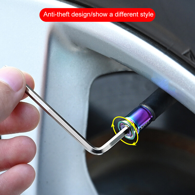 Αντικλεπτικά Καπάκια βαλβίδας ελαστικών Sport Style Καλύμματα στελέχους βαλβίδας Καπάκια προστασίας από τη σκόνη για τροχούς Διακοσμητικά ελαστικά από κράμα ψευδαργύρου αξεσουάρ αυτοκινήτου