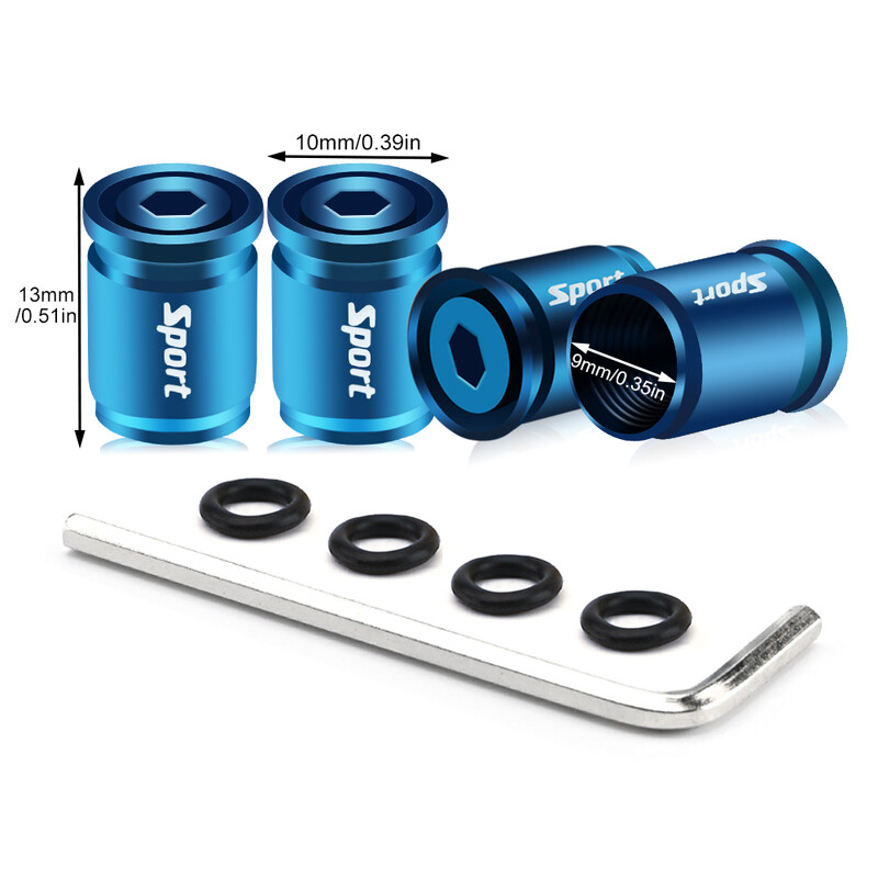 Αντικλεπτικά Καπάκια βαλβίδας ελαστικών Sport Style Καλύμματα στελέχους βαλβίδας Καπάκια προστασίας από τη σκόνη για τροχούς Διακοσμητικά ελαστικά από κράμα ψευδαργύρου αξεσουάρ αυτοκινήτου