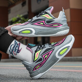 Basketbola apavi vīriešiem un sievietēm, studentiem elpojoši jauniešu vasaras neslīdoši triecienu absorbējoši daudzpusīgi sporta apavi