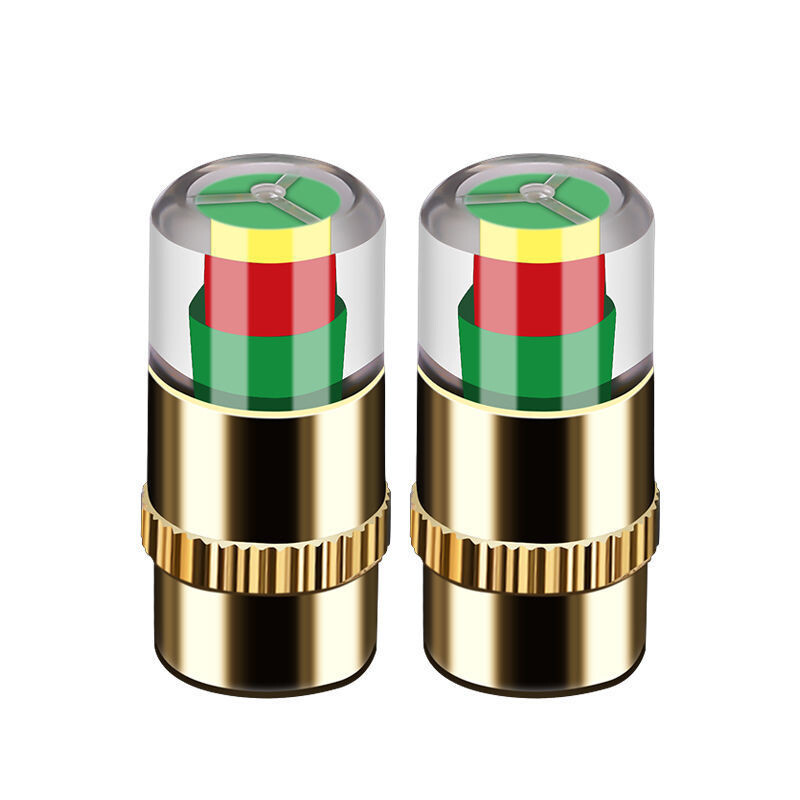 4/8PCS Motociklu automašīnu riepu spiediena monitora vārsta vāciņa sensora indikators Acu brīdinājuma automātiskās riepu spiediena pārbaudes rīks Riepu vārsts