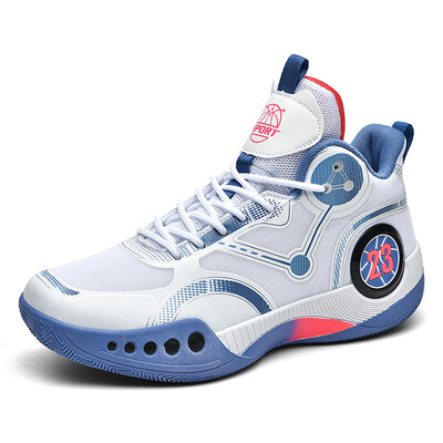 Pilnīgi jauni modes vīriešu un sieviešu sporta basketbola apavi elpojošs tīklojums ērti fitnesa treniņu vīriešu ikdienas sporta apavi 45