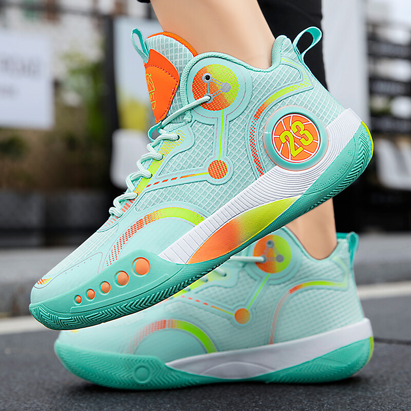 Pilnīgi jauni modes vīriešu un sieviešu sporta basketbola apavi elpojošs tīklojums ērti fitnesa treniņu vīriešu ikdienas sporta apavi 45